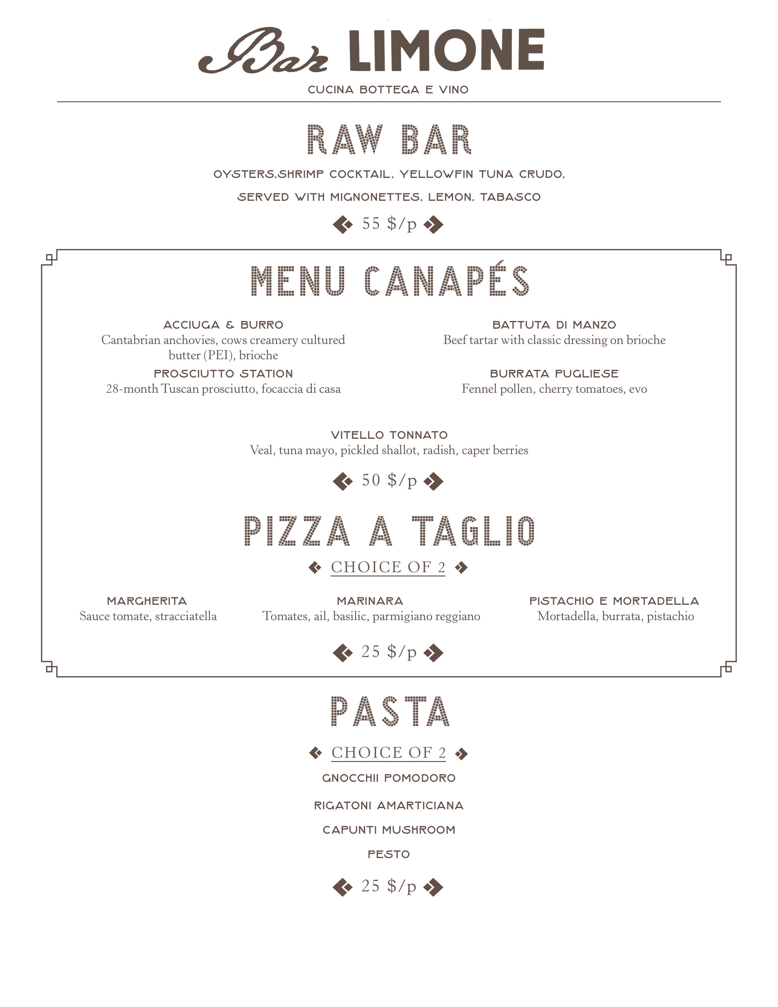 Menu Barlimone Groupe - Page 1